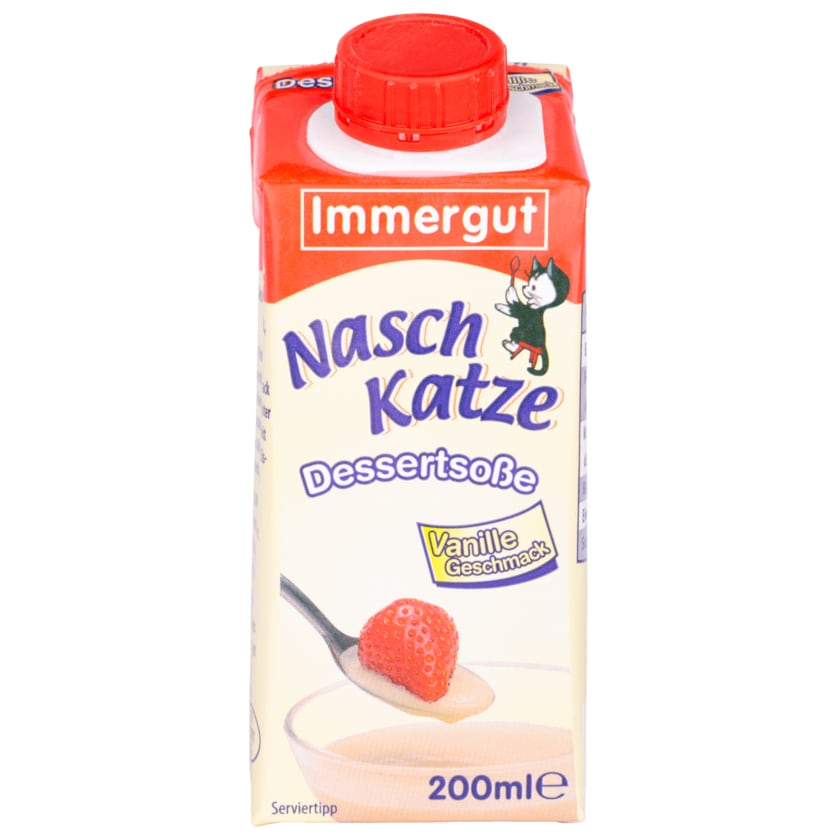 Immergut Naschkatze Dessertsoße Vanille 200ml